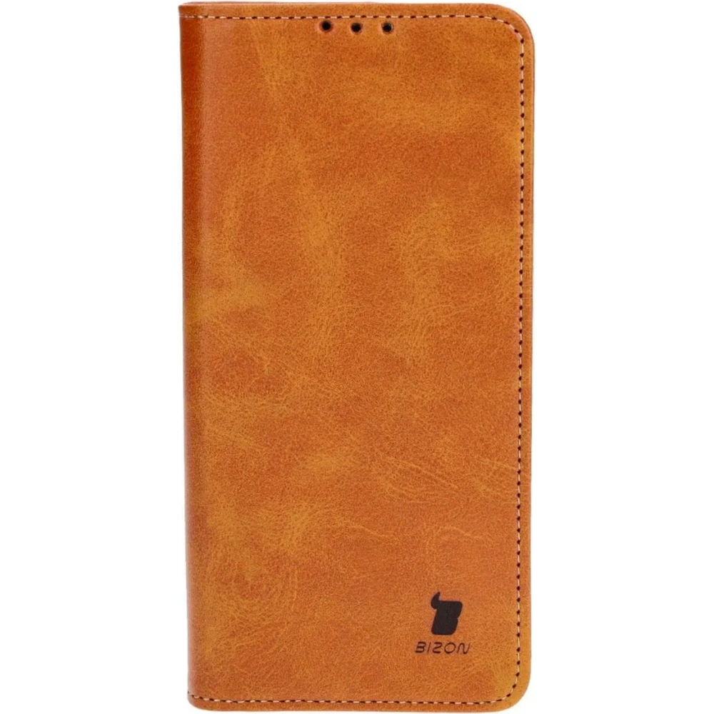 Etui z klapką Bizon Case Pocket Pro do Motorola Moto G84 5G brązowe