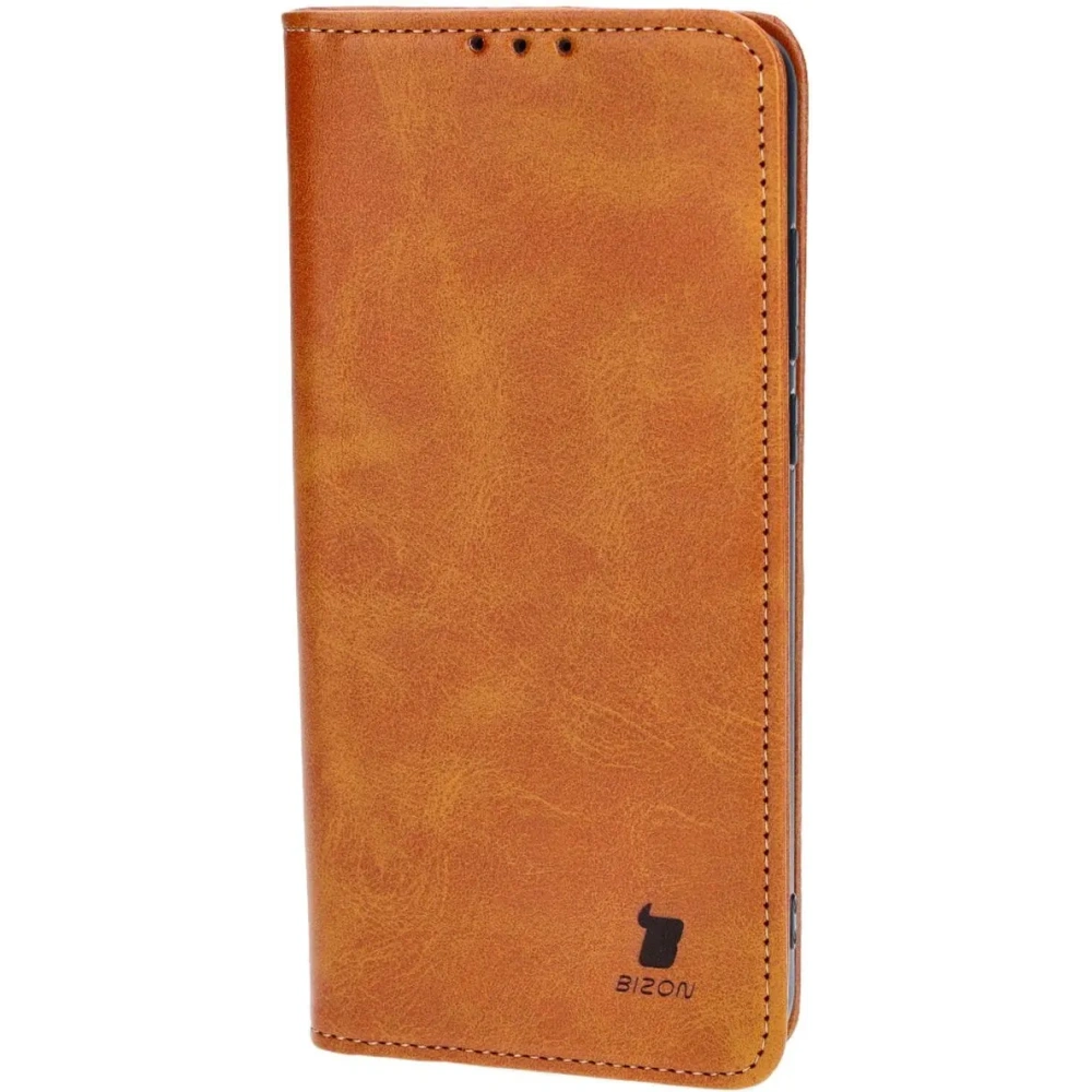 Etui z klapką Bizon Case Pocket Pro do Motorola Moto G84 5G brązowe