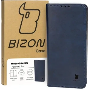 Kup Etui z klapką Bizon Case Pocket Pro do Motorola Moto G84 5G granatowe - BIZ4091 - {ean13} - Sklep Home Screen