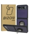 Bizon Case Hybrid Ring Motorola Razr 40 smoky with a black frame