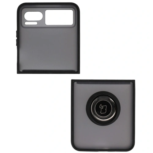 Buy Bizon Case Hybrid Ring Motorola Razr 40 smoky with a black frame - BIZ4092 - {ean13} - Home Screen Store Europe