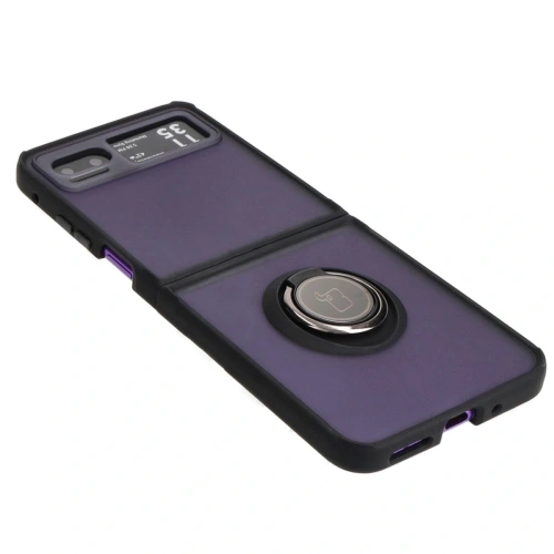 Buy Bizon Case Hybrid Ring Motorola Razr 40 smoky with a black frame - BIZ4092 - {ean13} - Home Screen Store Europe