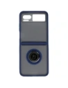 Kup Bizon Case Hybrid Ring Motorola Razr 40 fumuriu cu un cadru albastru închis - BIZ4093 - {ean13} - Sklep Home Screen