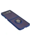 Kup Bizon Case Hybrid Ring Motorola Razr 40 fumuriu cu un cadru albastru închis - BIZ4093 - {ean13} - Sklep Home Screen
