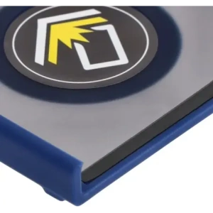 Etui z uchwytem na palec Bizon Case Hybrid Ring do Motorola Razr 40 przydymione z granatową ramką