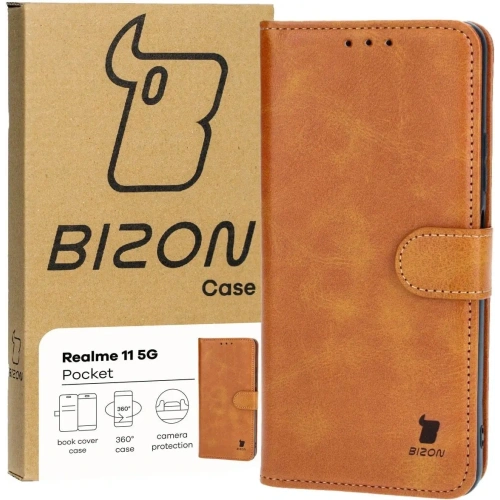 Kup Etui s klopou Bizon Case Pocket pro Realme 11 5G hnědé - BIZ4100 - {ean13} - Sklep Home Screen