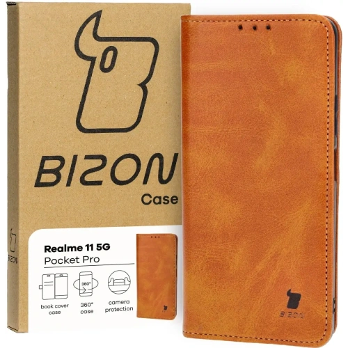 Kup Etui z klapką Bizon Case Pocket Pro do Realme 11 5G brązowe - BIZ4103 - {ean13} - Sklep Home Screen