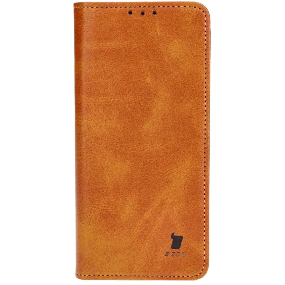 Etui z klapką Bizon Case Pocket Pro do Realme 11 5G brązowe