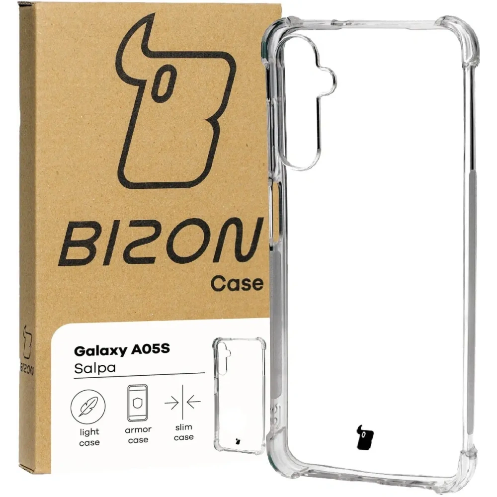 Elastyczne etui Bizon Case Salpa do Samsung Galaxy A05s przezroczyste
