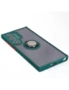Buy Bizon Case Hybrid Ring Samsung Galaxy S24 Ultra smoky with a dark green frame - BIZ4109 - {ean13} - Home Screen Store Europe