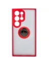 Buy Bizon Case Hybrid Ring Samsung Galaxy S24 Ultra smoky with a red frame - BIZ4110 - {ean13} - Home Screen Store Europe