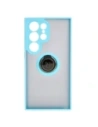 Kup Bizon Case Hybrid Ring Samsung Galaxy S24 Ultra fumuriu cu un cadru bleu deschis - BIZ4111 - {ean13} - Sklep Home Screen