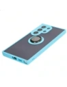 Kup Bizon Case Hybrid Ring Samsung Galaxy S24 Ultra fumuriu cu un cadru bleu deschis - BIZ4111 - {ean13} - Sklep Home Screen
