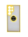 Buy Bizon Case Hybrid Ring Samsung Galaxy S24 Ultra smoky with a yellow frame - BIZ4112 - {ean13} - Home Screen Store Europe