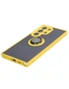 Buy Bizon Case Hybrid Ring Samsung Galaxy S24 Ultra smoky with a yellow frame - BIZ4112 - {ean13} - Home Screen Store Europe