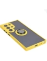 Buy Bizon Case Hybrid Ring Samsung Galaxy S24 Ultra smoky with a yellow frame - BIZ4112 - {ean13} - Home Screen Store Europe