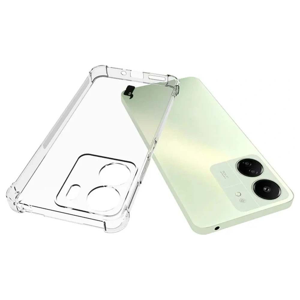 Etui Bizon Case Clear Pack do Redmi 13C / Poco C65 przezroczyste