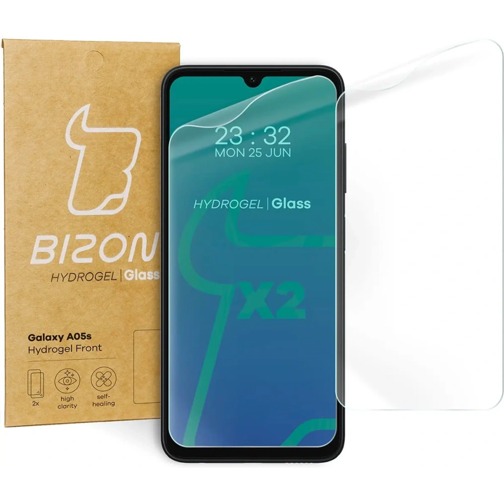 Folia hydrożelowa na ekran Bizon Glass Hydrogel Front do Samsung Galaxy A05s [2 PACK]