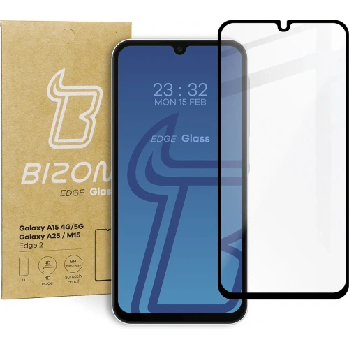 Kup Tvrzené sklo Bizon Glass Edge 2 pro Samsung Galaxy A15 4G/5G Samsung Galaxy A25 5G / M15 5G - BIZ4118 - {ean13} - Sklep Home Screen