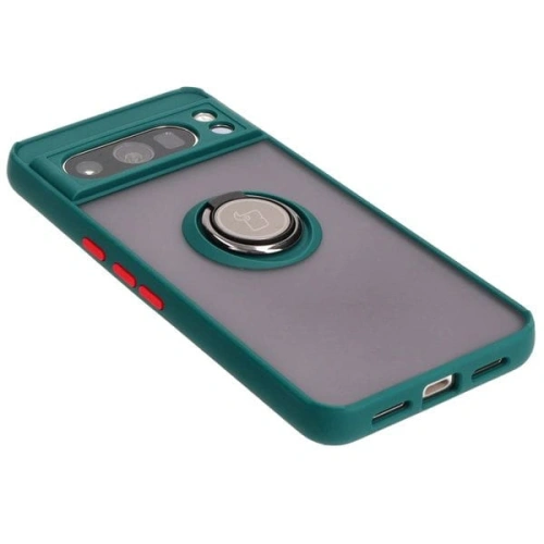 Buy Bizon Case Hybrid Ring Google Pixel 8 Pro smoky with a dark green frame - BIZ4121 - {ean13} - Home Screen Store Europe