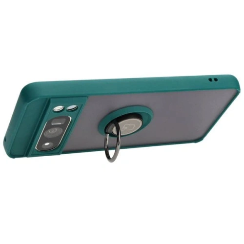 Kup Etui z uchwytem na palec Bizon Case Hybrid Ring do Google Pixel 8 Pro przydymione z ciemnozieloną ramką - BIZ4121 - {ean13} - Sklep Home Screen