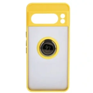 Kup Bizon Case Hybrid Ring Google Pixel 8 Pro rauchig mit einem gelben Rahmen - BIZ4123 - {ean13} - Sklep Home Screen