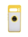 Kup Etui z uchwytem na palec Bizon Case Hybrid Ring do Google Pixel 8 Pro przydymione z żółtą ramką - BIZ4123 - {ean13} - Sklep Home Screen