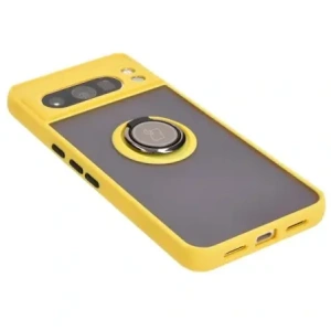 Kup Bizon Case Hybrid Ring Google Pixel 8 Pro rauchig mit einem gelben Rahmen - BIZ4123 - {ean13} - Sklep Home Screen