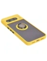 Kup Etui z uchwytem na palec Bizon Case Hybrid Ring do Google Pixel 8 Pro przydymione z żółtą ramką - BIZ4123 - {ean13} - Sklep Home Screen