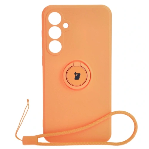 Kup Etui Bizon Case Silicone Ring Sq do Samsung Galaxy S23 FE pomarańczowe - BIZ4134 - {ean13} - Sklep Home Screen