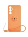 Bizon Case Szilikon Gyűrű Sq Samsung Galaxy S23 FE narancssárga