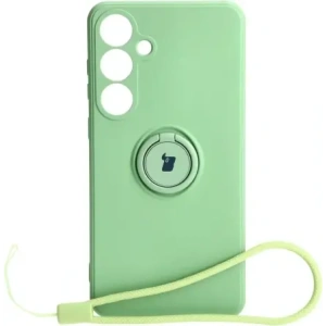 Kup Etui Bizon Case Silicone Ring Sq do Samsung Galaxy S24 Plus jasnozielone - BIZ4135 - {ean13} - Sklep Home Screen