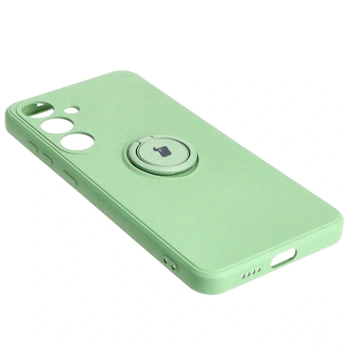 Kup Etui Bizon Case Silicone Ring Sq do Samsung Galaxy S24 Plus jasnozielone - BIZ4135 - {ean13} - Sklep Home Screen