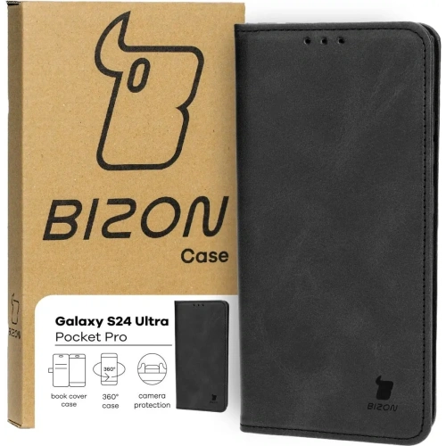 Kup Etui z klapką Bizon Case Pocket Pro do Samsung Galaxy S24 Ultra czarne - BIZ4136 - {ean13} - Sklep Home Screen
