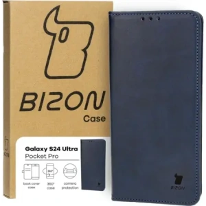 Kup Etui z klapką Bizon Case Pocket Pro do Samsung Galaxy S24 Ultra granatowe - BIZ4138 - {ean13} - Sklep Home Screen