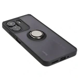 Kup Bizon Case Hybrid Ring Xiaomi Redmi 13C / Xiaomi Poco C65 fumuriu cu un cadru negru - BIZ4139 - {ean13} - Sklep Home Screen