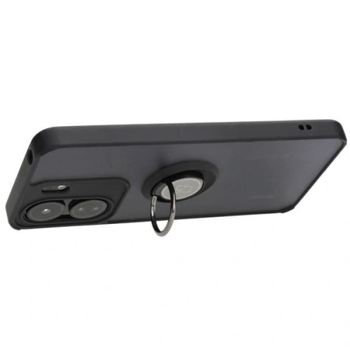 Kup Etui z uchwytem na palec Bizon Case Hybrid Ring do Xiaomi Redmi 13C / Xiaomi Poco C65 przydymione z czarną ramką - BIZ4139 - {ean13} - Sklep Home Screen