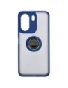 Kup Etui z uchwytem na palec Bizon Case Hybrid Ring do Xiaomi Redmi 13C / Xiaomi Poco C65 przydymione z granatową ramką - BIZ4140 - {ean13} - Sklep Home Screen