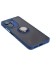 Kup Bizon Case Hybrid Ring Xiaomi Redmi 13C / Xiaomi Poco C65 fumuriu cu un cadru albastru închis - BIZ4140 - {ean13} - Sklep Home Screen