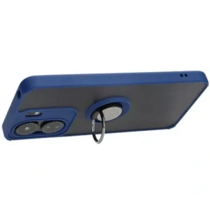 Kup Bizon Case Hybrid Ring Xiaomi Redmi 13C / Xiaomi Poco C65 rauchig mit einem marineblauen Rahmen - BIZ4140 - {ean13} - Sklep Home Screen