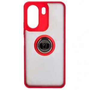 Kup Bizon Case Hybrid Ring Xiaomi Redmi 13C / Xiaomi Poco C65 rauchig mit einem roten Rahmen - BIZ4141 - {ean13} - Sklep Home Screen