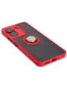 Buy Bizon Case Hybrid Ring Xiaomi Redmi 13C / Xiaomi Poco C65 smoky with a red frame - BIZ4141 - {ean13} - Home Screen Store Europe