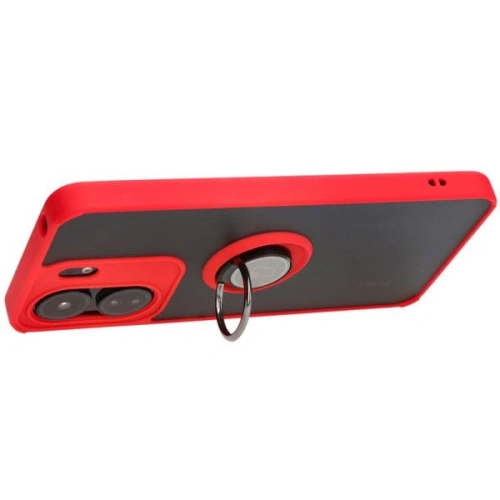 Buy Bizon Case Hybrid Ring Xiaomi Redmi 13C / Xiaomi Poco C65 smoky with a red frame - BIZ4141 - {ean13} - Home Screen Store Europe