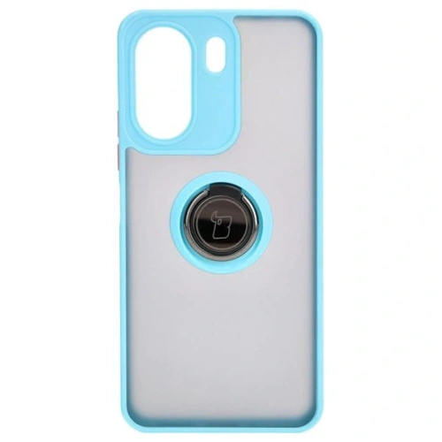 Kup Bizon Case Hybrid Ring Xiaomi Redmi 13C / Xiaomi Poco C65 rauchig mit einem hellblauen Rahmen - BIZ4142 - {ean13} - Sklep Home Screen