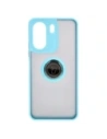 Buy Bizon Case Hybrid Ring Xiaomi Redmi 13C / Xiaomi Poco C65 smoky with a light blue frame - BIZ4142 - {ean13} - Home Screen Store Europe