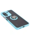 Kup Bizon Case Hybrid Ring Xiaomi Redmi 13C / Xiaomi Poco C65 rauchig mit einem hellblauen Rahmen - BIZ4142 - {ean13} - Sklep Home Screen