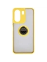 Buy Bizon Case Hybrid Ring Xiaomi Redmi 13C / Xiaomi Poco C65 smoky with a yellow frame - BIZ4143 - {ean13} - Home Screen Store Europe