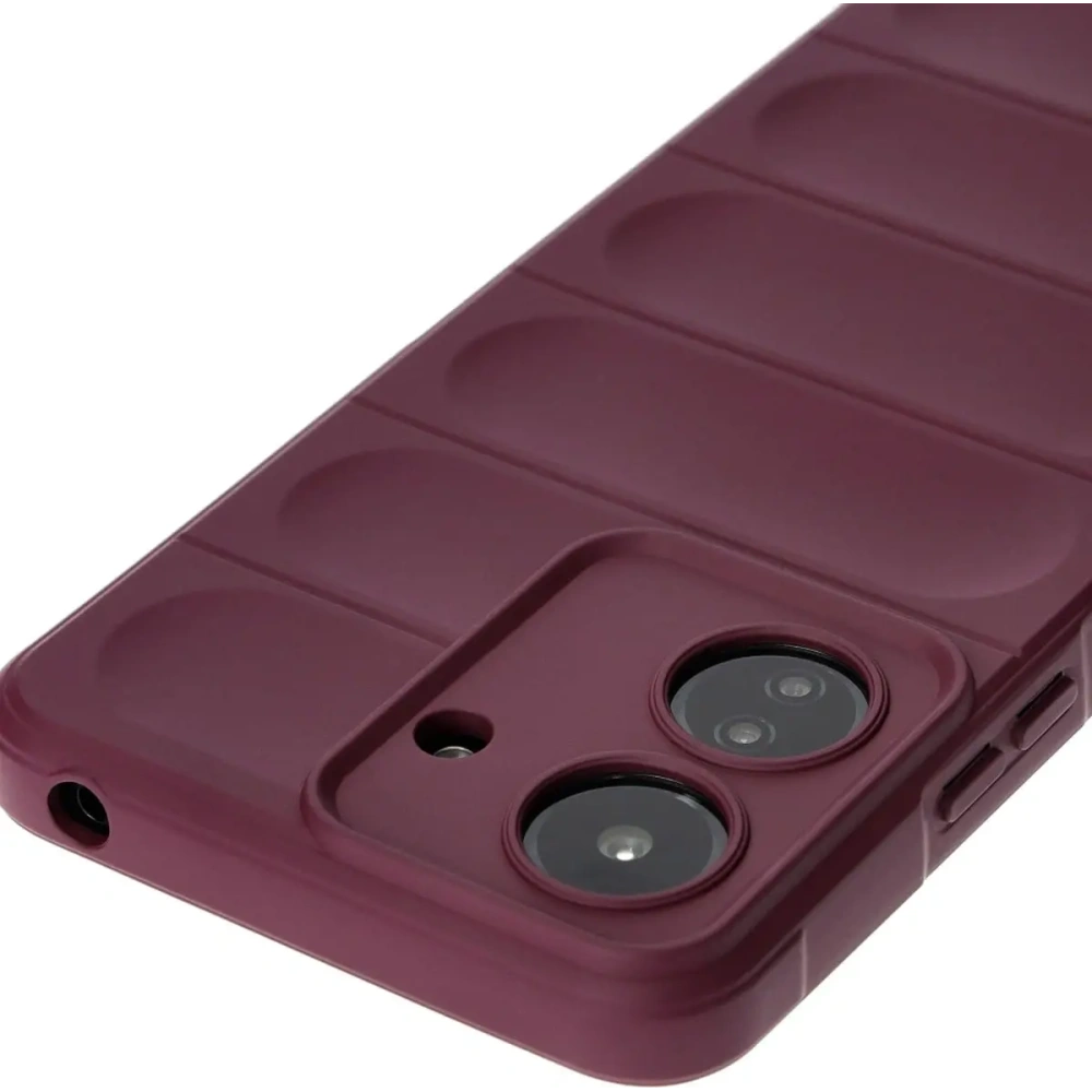 Pancerne etui Bizon Case Tur do Xiaomi Redmi 13C / Xiaomi Poco C65 ciemnofioletowe