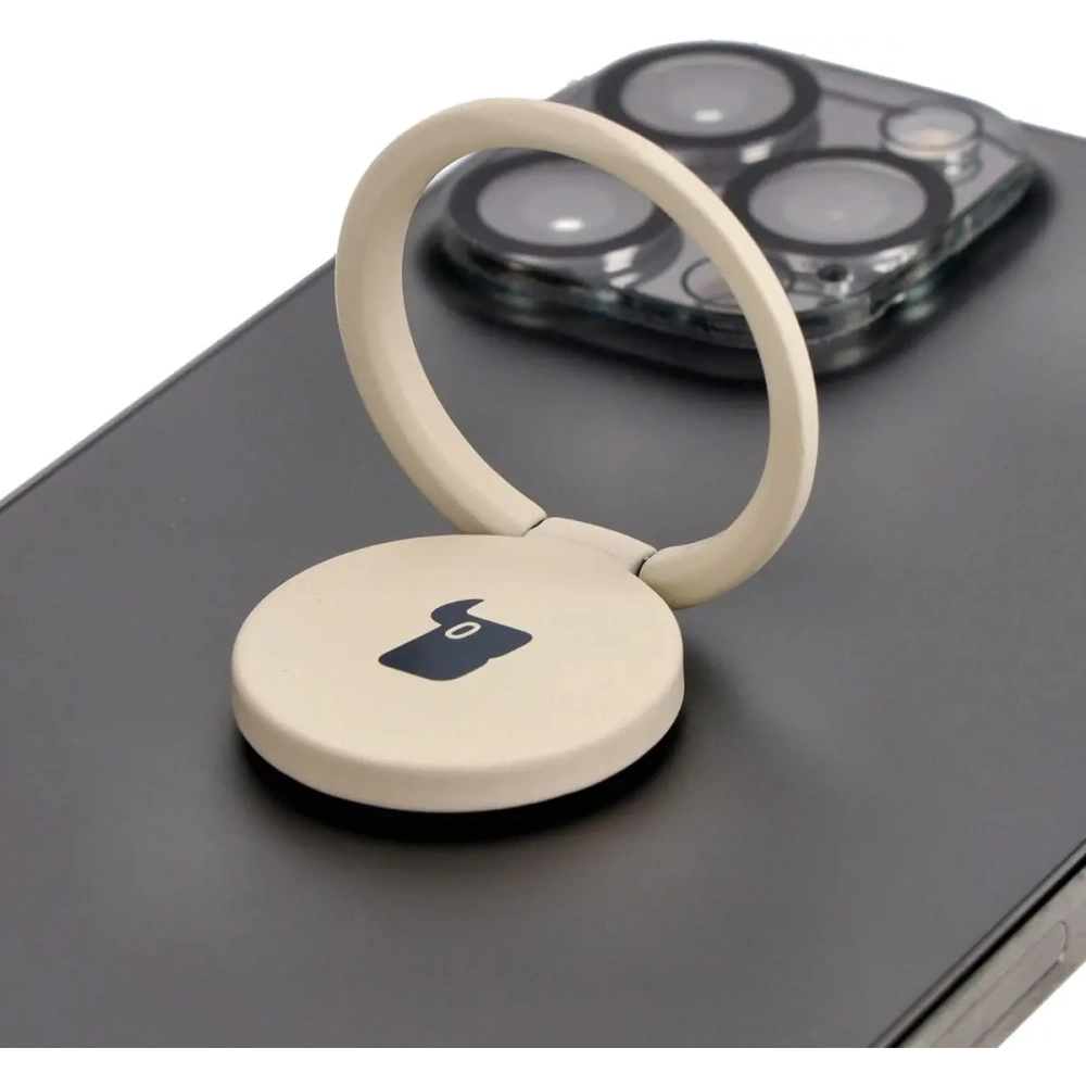 Uchwyt na palec Bizon Accessories Ring Turtle uniwersalny beżowy