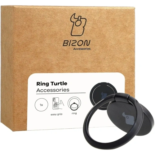 Kup Držák na prst Bizon Accessories Ring Turtle univerzální černý - BIZ4150 - {ean13} - Sklep Home Screen